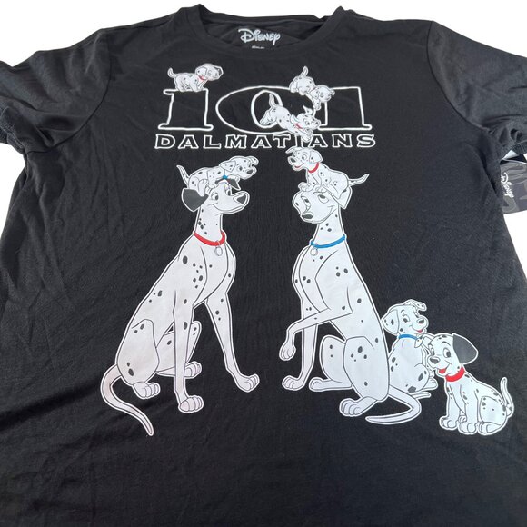 Disney 101 Dalmatians Dogs Front and Back Graphics T-Shirt L 11-13 Women Juniors - Picture 2 of 6